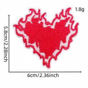 Patchs brodés personnalisés en gros, thermocollants, motif loup animal, patch en tissu brodé 3D pour casquette, sac à dos, veste, sac, OEM ODM - Product Image 4