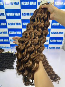 ลดกระหน่ำ! ผมมนุษย์บริสุทธิ์จำนวนมากขายส่งผมดิบจากเวียดนามผมดิบที่ยังไม่ผ่านกระบวนการผมดิบหยิกลึก6-32" - Product Image 5