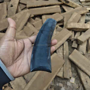 Placa de Cuerno de Búfalo de Alta Calidad, Nuevo Diseño para Monturas de Gafas y Fabricación de Mangos de Cuchillos, Negro, Hecho a Mano, Técnica Cruda, Estilo Animal - Product Image 5