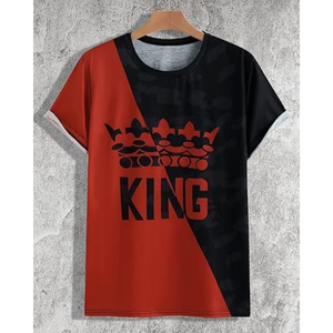 Camiseta gráfica de diseñador para hombre, cuello redondo, manga corta, estampado Drippy, estilo casual urbano. - Product Image 1