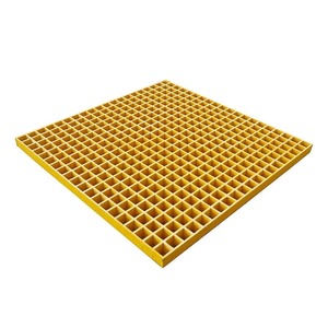Grille industrielle en fibre de verre moulée 1220 x 3660 mm, panneau de sol en PRV 15 mm 20 mm 25 mm 30 mm 38 mm 50 mm - Product Image 1