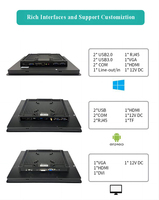 SeeTouch-Monitor industrial de PC de 15 pulgadas, resistente al agua, IP65, resistente al agua, Panel de marco abierto, PC, tableta integrada, pantalla táctil PCAP