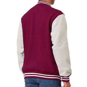 แจ็คเก็ตเบสบอลวาร์ซิตี้แบบคลาสสิกสีดำสำหรับคู่รัก ปี 2025 พร้อมโลโก้แบบกำหนดเอง คอตั้ง และลายการ์ตูน - Product Image 6