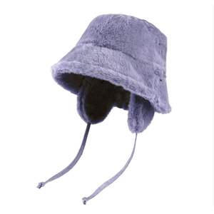 Nouveau Chapeau Bob Hiver en Fausse Fourrure de Vison Doux et Moelleux à Large Bord, Tendance Automne-Hiver, pour Femmes et Hommes - Product Image 2