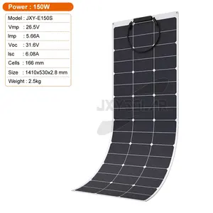 150瓦26.5伏太阳能电池柔性太阳能电池板模块光伏电源，用于露营车房车和其他离网应用