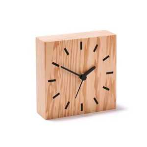Horloge de bureau rétro en forme de téléviseur en bois, cadran concave, pieds en laiton, horloge de table silencieuse à quartz, horloge décorative de chevet pour le bureau - Product Image 5