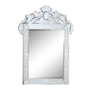 Miroir mural décoratif baroque vénitien orné |   Miroir décoratif à cadre sculpté de style vintage antique pour la décoration du salon - Product Image 1