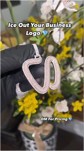 Bijoux Hip Hop Personnalisés VVS D Moissanite Cuban, Pendentifs Logo Personnalisables en Argent 925 pour Hommes et Femmes, Plaqué Or - Product Image 4