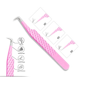 Pinzas para Extensión de Pestañas con Punta de Fibra de 90 Grados, Diseño Nuevo, Logotipo Personalizado, Color Arcoíris, Probadas a Mano, Pinzas Individuales para Extensión de Pestañas - Product Image 5