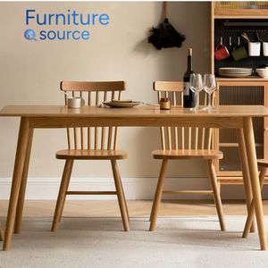 Table à manger élégante en bois massif Meubles durables pour la maison ou la cuisine Approvisionnement direct du fabricant vietnamien à un prix - Product Image 3