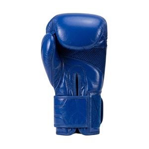 Durable Blue Boxing Gloves Lace Up Competition Fighting Mitts High Grade Material Protective Gear For <b>Elite</b> Boxers - Product Image 2