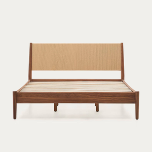 Modern Wooden Bed for Bedroom Furniture Minimalist Design with Strong Solid Wood and Premium Finish - Product Image 2