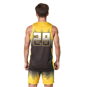 Conjunto de Uniforme de Baloncesto Sublimado Personalizado, Último Diseño, Sin Mangas, Ropa de Equipo, Tela de Malla, Uniformes de Baloncesto DIY, Kit de Jersey - Product Image 2