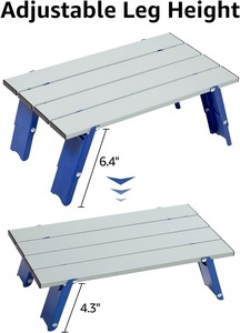 Groothandel Hoge Kwaliteit <span class=keywords><strong>Mini</strong></span> Kleine Strandtafel Draagbare Aluminium Tafel Met Poten Verstelbare Hoogte Strand Campingtafel Voor Strand - Product Image 5