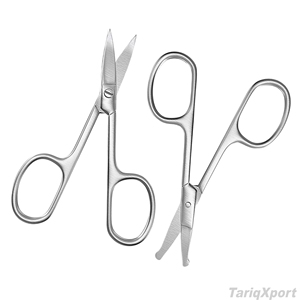 Professional Beauty Eyebrow Scissors Right-Handed Straight Blade Sharp Stainless Steel Custom Logo Comfortable Handle <b>Makeup</b> - Product Image 2