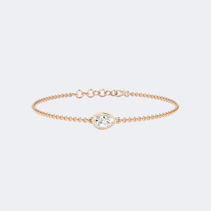0.70CTW Pear Bezel-<b>Set</b> Diamond Station Bracelet - Product Image 4