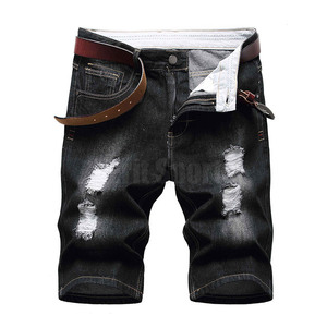 2026 New Style Custom Made Men Distress <b>Shorts</b> Premium Quality Best Selling Low Price Drawstring Knitted Solid Casual Mid - Product Image 2