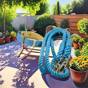 High Quality Green Leather <b>Dog</b> <b>Leash</b> with Rope <b>Leash</b> Set Hound Collar for Greyhound and Whippet <b>Dogs</b> - Product Image 2