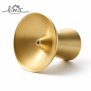 Moderno Porta Incienso de Latón, Bandeja Redonda Hecha a Mano, Portavelas Decorativo para el Hogar, Oficina, Decoración de Meditación - Product Image 6