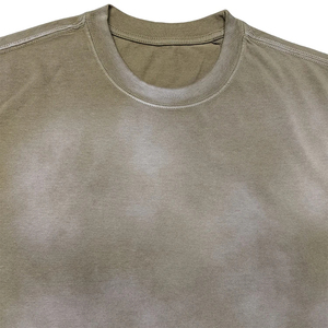 T-shirt en coton délavé à l'acide, coupe ample vintage, streetwear unisexe, pur coton, faible MOQ, tendance - Product Image 4