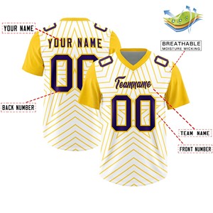 Jersey de Fútbol Americano para Adultos, Mezcla de Spandex, Impresión de Alta Resolución, Nombre y Número del Jugador Personalizados, Fabricación OEM de Alto Rendimiento - Product Image 6