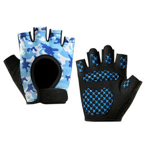 Gants de sport demi-doigts pour hommes et femmes, paume rembourrée, antidérapants, respirants, anti-humidité, pour la musculation, le cyclisme et les sports - Product Image 4