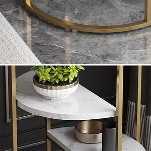 Handcrafted Luxury Furniture <b>Side</b> <b>Tables</b> <b>Gold</b> Plated Elegant Roundl End <b>Table</b> for Living Room, Drawing Room, Office Coffee <b>Table</b> - Product Image 3
