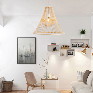 Nouvelle arrivée : lampe artisanale en bambou et rotin pour une décoration intérieure durable - Product Image 3