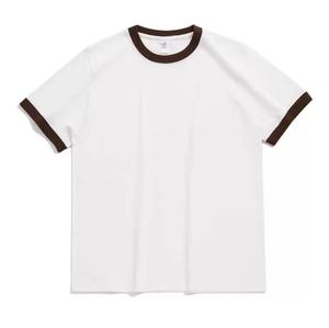 Camiseta Cómoda de Algodón 100% de Alta Calidad con Logotipo Personalizado para Hombre, Tela Cómoda, Corte Holgado, Informal, para Hacer Ejercicio, con Contraste - Product Image 5