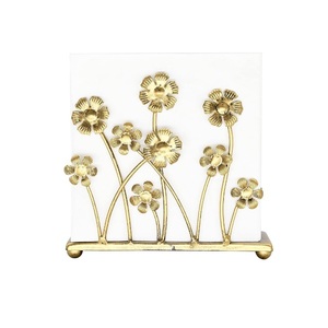 Porte-mouchoirs en métal de haute qualité, design vintage multicolore en forme de feuille, boîte à mouchoirs décorative, parfait pour la maison, l'hôtel, le restaurant - Product Image 4