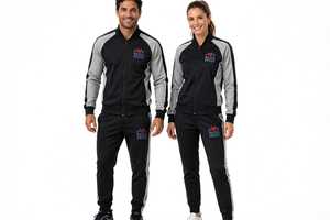 Survêtement unisexe léger pour l'hiver avec tissu 100% coton à séchage rapide pour l'entraînement actif et une utilisation confortable en extérieur - Product Image 1