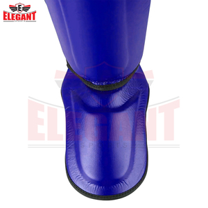 Espinilleras de Boxeo Personalizadas en Color Azul Sólido, del Mejor Proveedor, para Entrenamiento de Combate, con Cierre de Velcro, Equipo de Protección de Boxeo - Product Image 6