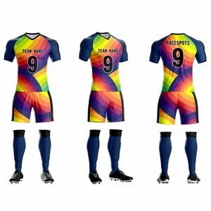 Uniformes de Fútbol Impresos Transpirables y Duraderos, Conjunto de Entrenamiento de Fútbol Personalizado, Camiseta y Pantalones Cortos de Fútbol - Product Image 2