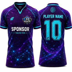 บริการ OEM เสื้อฟุตบอลพรีเมียม โพลีเอสเตอร์น้ำหนักเบา แห้งเร็ว ระบายอากาศได้ดี ผ้าคุณภาพสูง เสื้อฟุตบอลแบบสั่งทำพร้อมเทคนิคการพิมพ์แบบ Sublimation - Product Image 1