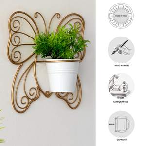 Support mural pour pot de fleurs suspendu pour salon, balcon, support mural pour plantes d'intérieur, jardinière murale décorative pour la maison - Product Image 2