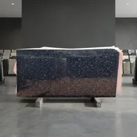 Dalles de granit gris acier de qualité supérieure, directement de l'usine, surface durable pour les revêtements de sol des bâtiments commerciaux