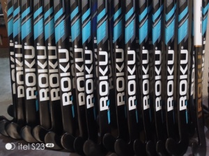 Bâton de hockey sur gazon professionnel de haute qualité 100% fibre de carbone, noir, personnalisable, équipement de hockey Roku - Product Image 2