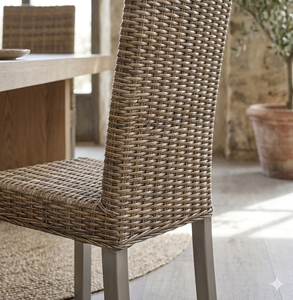 Chaise de salle à manger moderne en rotin, dossier haut, mobilier de restaurant, pour extérieur, jardin, café, fabrication artisanale, qualité export Indonésie - Product Image 5