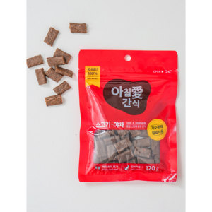 120g di Snack mattutini di manzo e verdura per animali domestici - Product Image 1