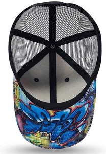 Customized Heat-Transfer Printed Logo Baseball Caps & Truck Driver <b>Hats</b> Polyester/Cotton Spring/<b>Summer</b> Casual Wear Wholesale - Product Image 5
