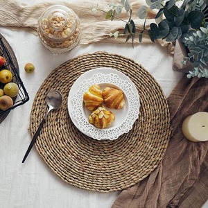 Customizable Jute Seagrass <b>Woven</b> Placemat Wicker <b>Coaster</b> Natural Handcrafted Party Table Styling - Product Image 3