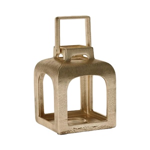 Premium Aluminum Candle <b>Lantern</b> With <b>Gold</b> Finish Adds Warm Ambient Glow Perfect For Home Decor And Festive Lighting - Product Image 2
