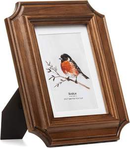 Natural Rustic Handmade Eco-Friendly Durable <b>Wooden</b> <b>Photo</b> <b>Frame</b> Lightweight Decorative <b>Photo</b> Holder Home Office Desk Tabletop - Product Image 1