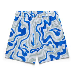 Wholesale Custom Men's Basketball Shorts Mesh Double <b>Layer</b> Plus Size Blue Breathable Quick Dry Comfortable Pockets High Quality - Product Image 2