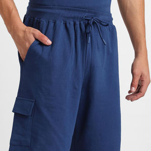 Conjuntos de verano para hombre, conjuntos casuales de pantalones cortos, camiseta de manga corta de color sólido, conjunto de 2 piezas de algodón para hombre. - Product Image 6