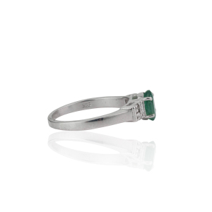 New Arrivals 925 Sterling <b>Silver</b> Oval Cut <b>Emerald</b> May Birthstone Fine Handmade <b>Ring</b> Jewelry For Women Wholesale Price - Product Image 5