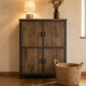 Azora <b>Small</b> Cabinet Japandi Style Solid <b>Wood</b> Storage Cupboard Minimalist <b>Sideboard</b> Natural Finish Compact Eco-Friendly Durable - Product Image 4