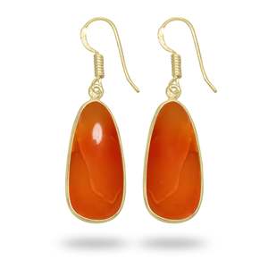 Best Seller Natural Carnelian Stone <b>Earrings</b> Handcrafted Pure 925 <b>Solid</b> Sterling <b>Silver</b> Jewelry Gift For Women Fine Jewelry - Product Image 3