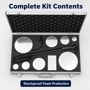 Kit de recherche télescopique MC (TSK) - Miroir d'inspection sous véhicule - Suite d'inspection Elite <span class=keywords><strong>9</strong></span>-en-1 avec <span class=keywords><strong>9</strong></span> miroirs interchangeables - Product Image 4