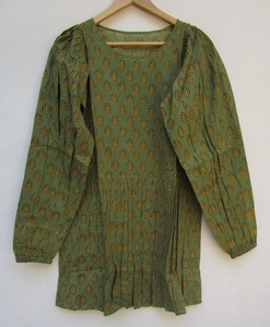 Nueva llegada verde verano Tress impreso mujeres Mini Maxi Vestido de manga larga Mini Maxi escote redondo Mini Maxi vestido para las mujeres - Product Image 1